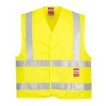 Hi-Vis Flame Resistant Safety Vest - Yellow L/XL