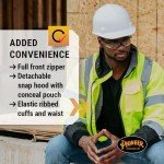 Men's Hi-Vis Waterproof Reflective Safety Bomber Jacket