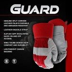 Boss Men's Leather Palm Work Safety Gloves, Large