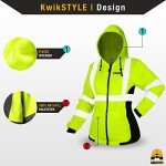 Rogue Women's Hi-Vis Fleece Safety Hoodie - Yellow