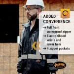 Hi-Vis Waterproof Heated Safety Bomber Jacket