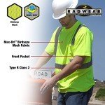 Radians Short Sleeve Safety Shirt, Safety Green, XL