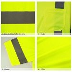 High Visibility Reflective Short Sleeve Safety Shirt 3-Pack
