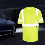 High Visibility Reflective Short Sleeve Safety Shirt 3-Pack