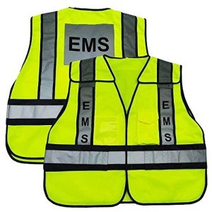 Lime Green High-Visibility EMS Safety Vest