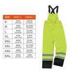 Hi-Vis Rain Bibs for Outdoor Safety, XXL