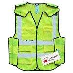 High Visibility Multi-Pocket Safety Vest 3M Reflective