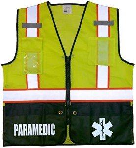 Paramedic Survivor Safety Vest, Reflective Yellow