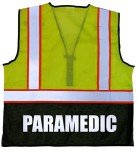 Paramedic Survivor Safety Vest, Reflective Yellow