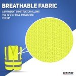 Neiko High Visibility Reflective Safety Vest - X-Large