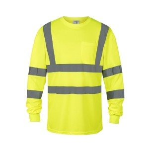 High Visibility Reflective Long Sleeve Safety Shirt