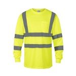 High Visibility Reflective Long Sleeve Safety Shirt