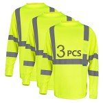 High Visibility Reflective Long Sleeve Safety Shirt
