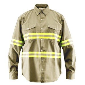 Hi-Vis Reflective Long Sleeve Safety Work Shirt