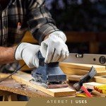 Durable Cowhide Leather Work Gloves - 12 Pairs