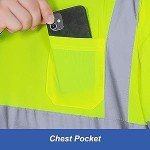 Hi Vis Reflective Safety T-Shirt - Lime/Orange