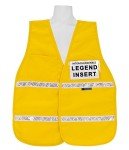 Yellow Incident Command Vest - Regular Size