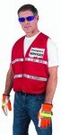 MCR Safety Red Reflective Incident Command Vest