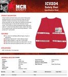MCR Safety Red Reflective Incident Command Vest