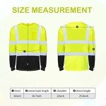 6 Pack High Visibility Long Sleeve Safety Shirts