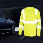 High Visibility Reflective Long Sleeve Safety Shirt