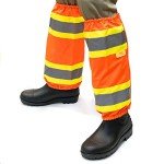 Hi-Viz Leg Gaiters with PU Coating (Orange)