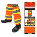 Hi-Viz Leg Gaiters with PU Coating (Orange)