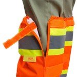 Hi-Viz Leg Gaiters with PU Coating (Orange)