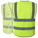High Visibility Safety Vest with Reflective Strips