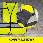 Lime Green High-Visibility Reflective Safety Vest
