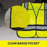 Lime Green High-Visibility Reflective Safety Vest