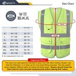 Hi-Vis Safety Vest with 9 Pockets, ANSI Compliant