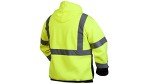Hi-Vis Lime Safety Sweatshirt with Black Bottom, XL