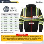 Hi-Vis Zip-Up Hoodie with Reflective Strips