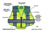 Ultrabright Reflective Safety EMS Vest - Green