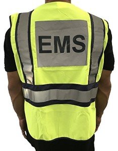 High Visibility Reflective Safety Vest - Yellow & Navy