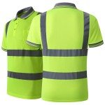 2 Pack High Visibility Safety Polo Shirts