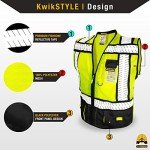 KwikSafety High Visibility Safety Vest with Pockets