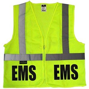 High Visibility EMS Safety Vest - Safety Green