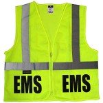 High Visibility EMS Safety Vest - Safety Green