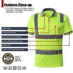 2 Pack High Visibility Safety Polo Shirts