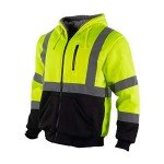 High Visibility Reflective Fleece Hoodie for Men