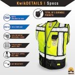 KwikSafety High Visibility Safety Vest with Pockets