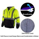 High Visibility Reflective Fleece Hoodie for Men