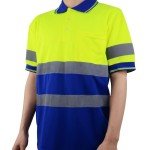 Hi-Vis Polo Shirt with Moisture Wicking Fabric