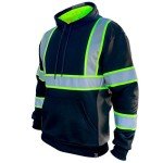 High Visibility Cold Weather Safety Hoodie - Black
