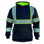 High Visibility Cold Weather Safety Hoodie - Black
