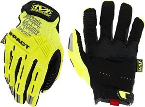 Hi-Viz Fluorescent Yellow Work Gloves - X-Large