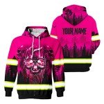 Hi-Vis Reflective Hoodie with Skull Design for All