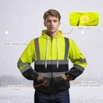 Hi Vis Safety Hoodie for Men and Women